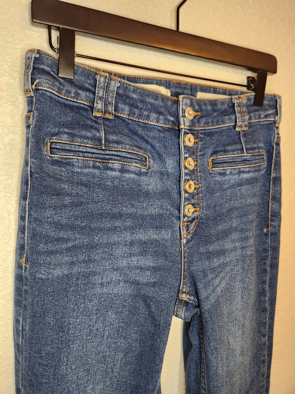 Anthropologie Pilcro Hi-Rise Bootcut Jeans Button Fly Denim Women’s 28 - Picture 5 of 16